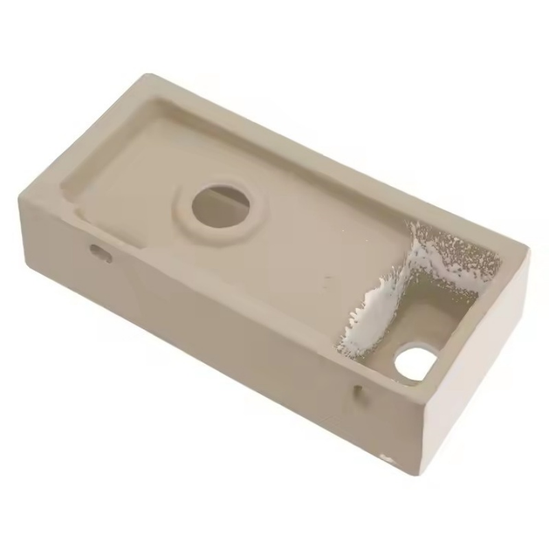 15 Inch Small Bathroom Sink Wall Mounted Rectangle Ceramic Wash Basin Sink