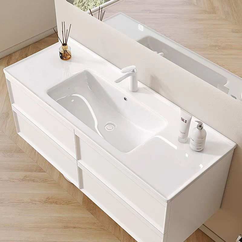 Good Selling Modern Design Euro Style Floating Solid Wood Freestanding Bathroom Vanity