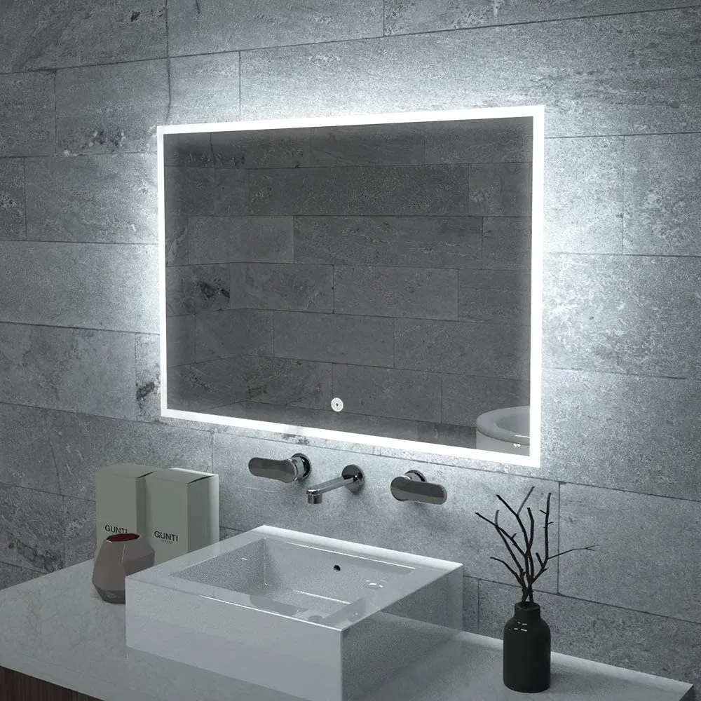 Classic Advanced Hospitality Hotel Salon Furniture CE/UL/cUL Certificated Backlit Wall Mounted Lighted Bathroom LED Illuminated Smart Mirror with Demister