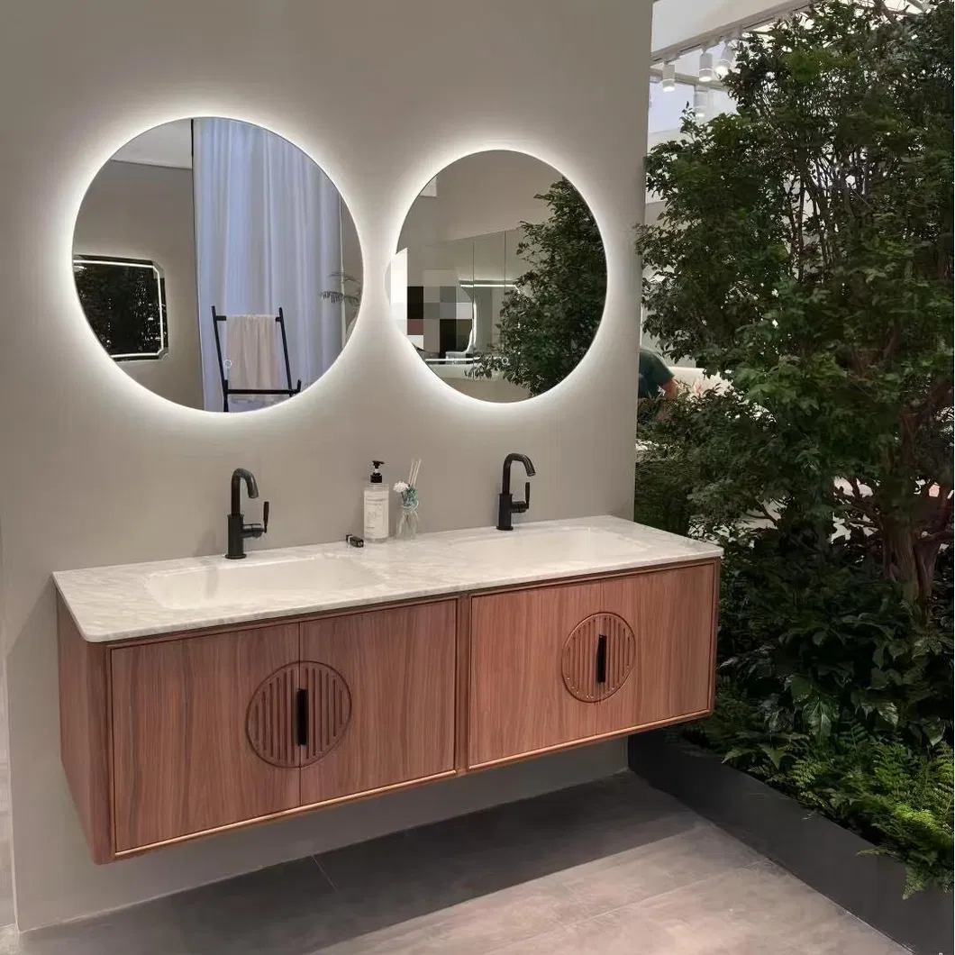 Morden Double Smart Mirror Bathroom Vanity