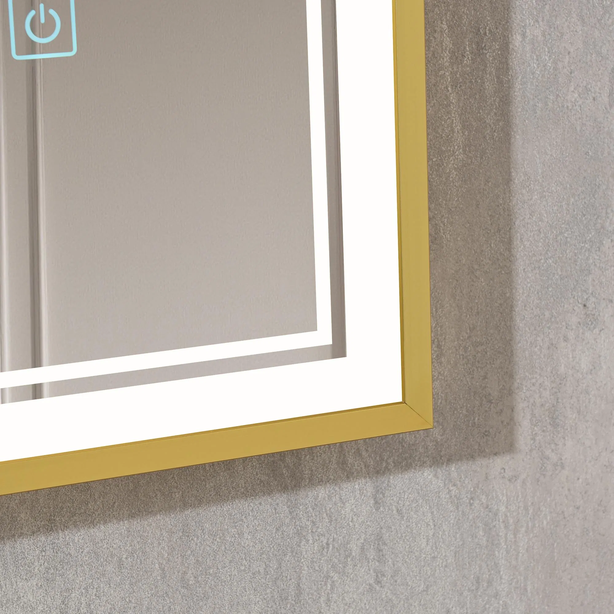 75X90 Energy-Saving LED Soft Light Rectangular LED Wall Mirror for Bathroom