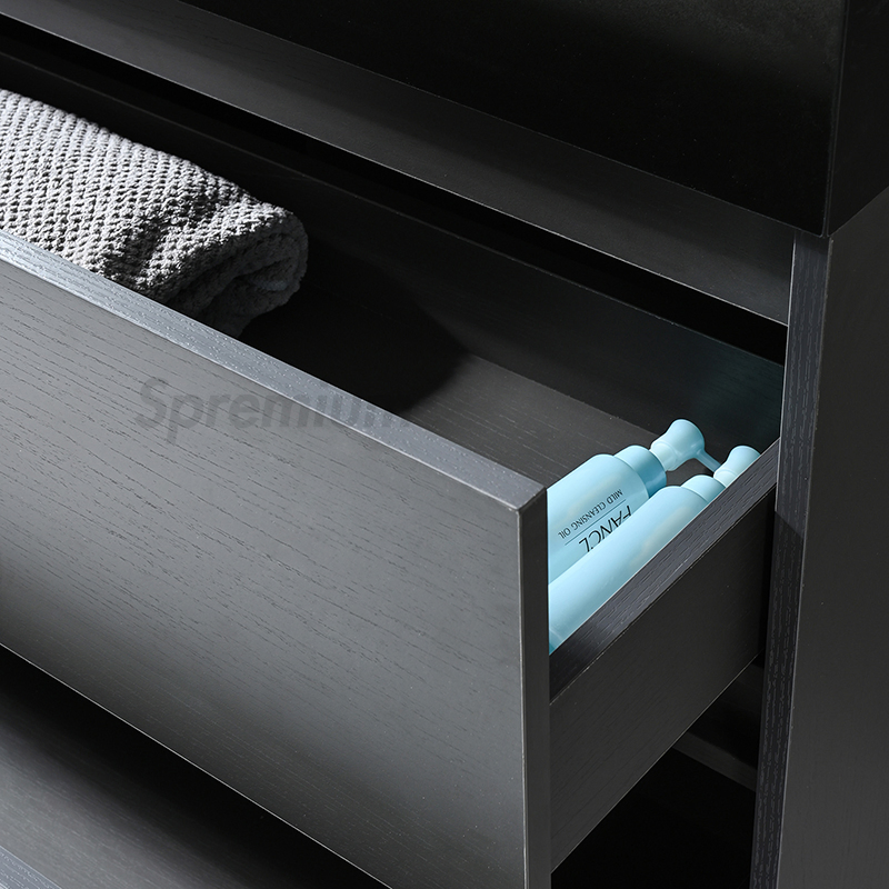 FSC Certified New Modern Luxury Bagno Plywood Bathroom Wall Hung Cabinet Vanity with Sink and LED Smart Mirror