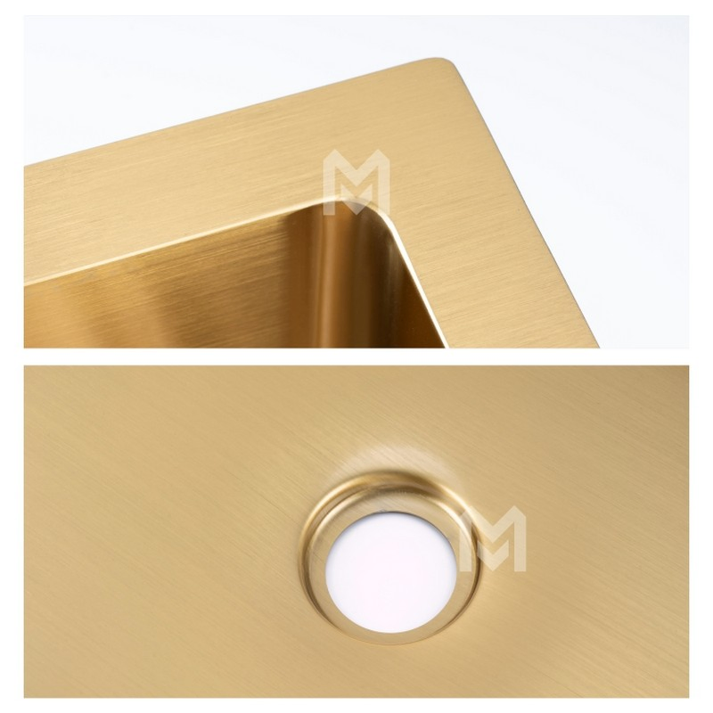 Top Quality Undermount Washbasin 304 Stainless Steel Rectangular Bathroom Sink