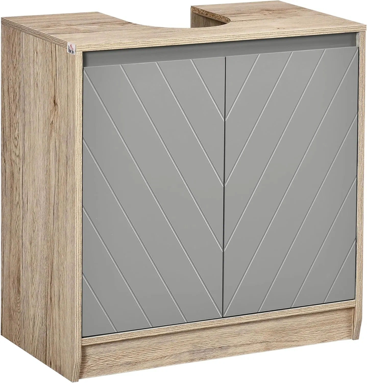 Rustic Wooden Bathroom Vanity with Sink - Freestanding Bathroom Cabinet for Farmhouse Home Decor