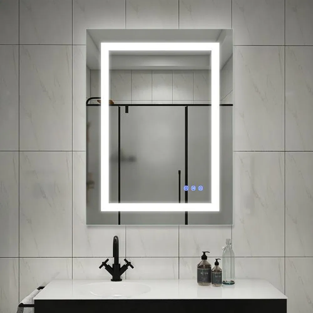 Modern Smart Mirrors Touch Switch Rectangle Smart LED with Speaker Bathroom Mirror