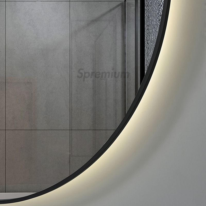 ETL CE Wholesale Round Framed LED Bathroom Mirror with Touch Sensor Switch