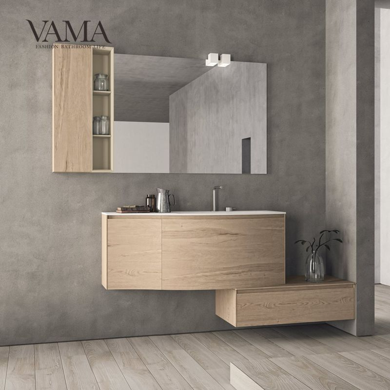 Vama New Arrivals Double Sinks Sanitary Ware Free Standing Bathroom Vanity ND08-7