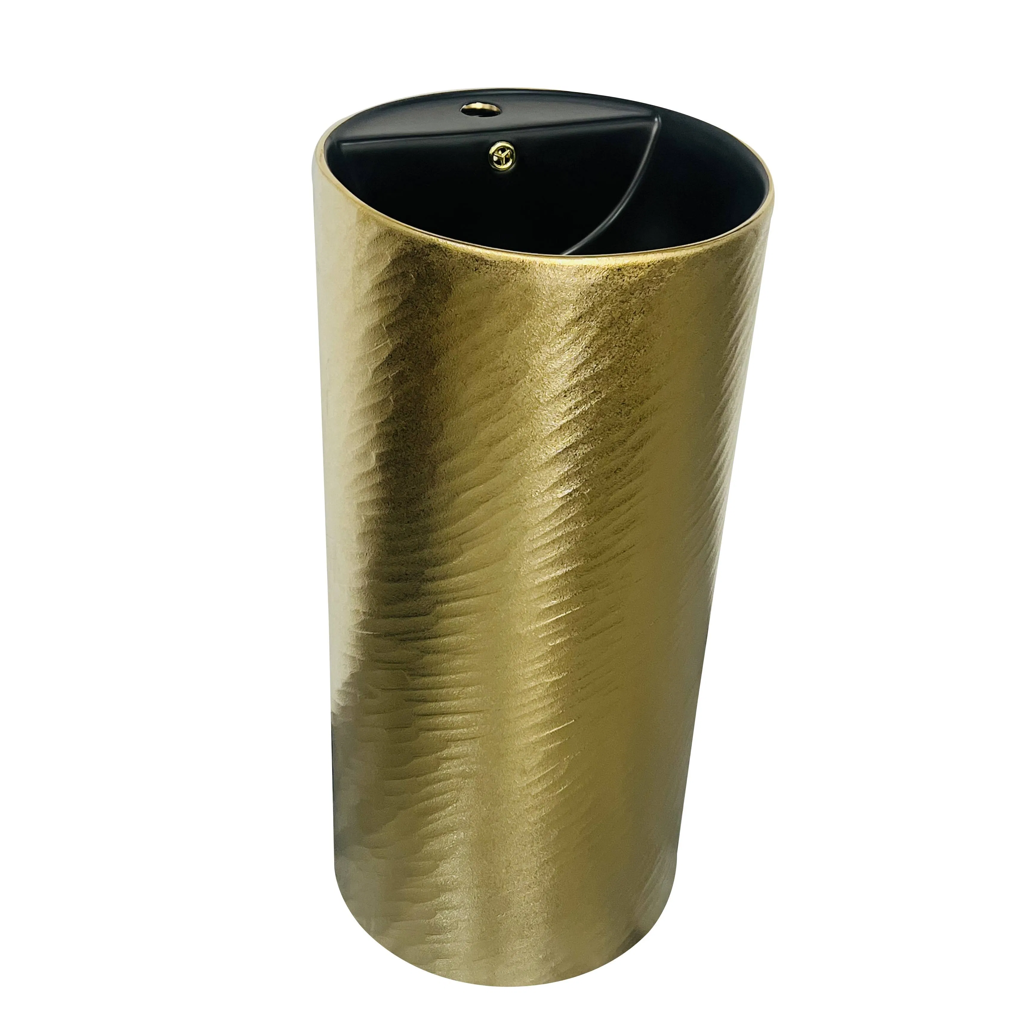 Hot Sale Sanitary Ware Porcelain Floor Mounted Electroplate Lavabo Bathroom Pedestal Sink