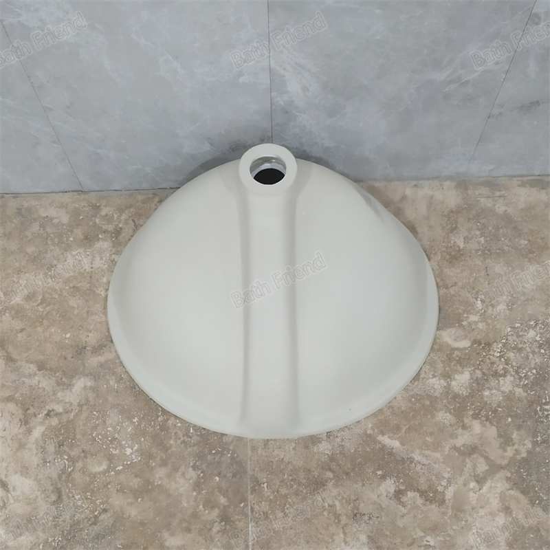 16.5” Durable Oval Undermount Vitreous Ceramic Lavatory Vanity Bathroom Sink