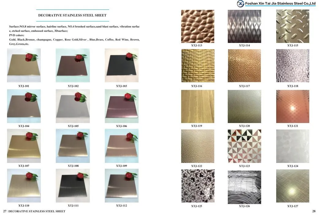 Finish and Color selection