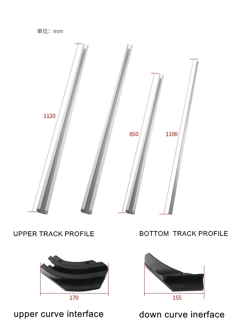 Push Inside The Bus Door Sliding Door Slide Rail