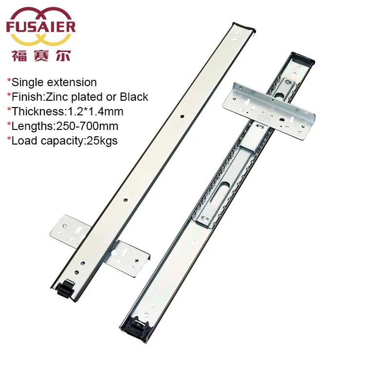 35mm Width Pocket Door Ball Bearing Drawer Slides