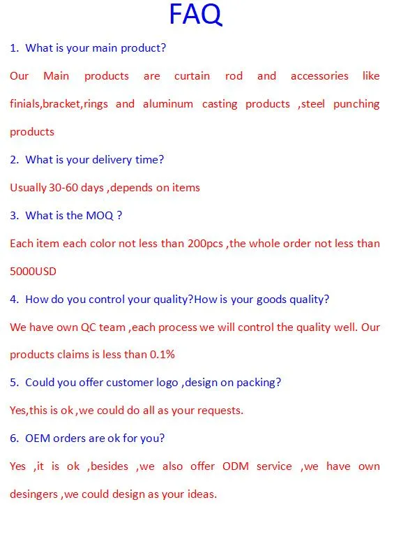 Curtain Rod Accessories