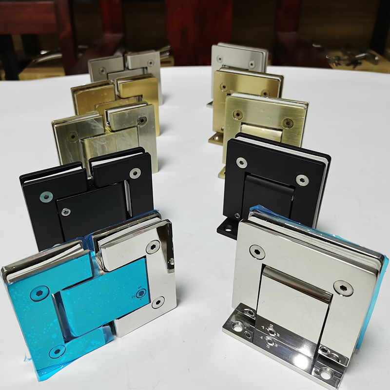Custom 180 Degree Glass Door Hinge Stainless Steel 4mm Thick Shower Door Hinges Cupboard Clamp Mounted Hardware Showcase Bathroom Cabinet