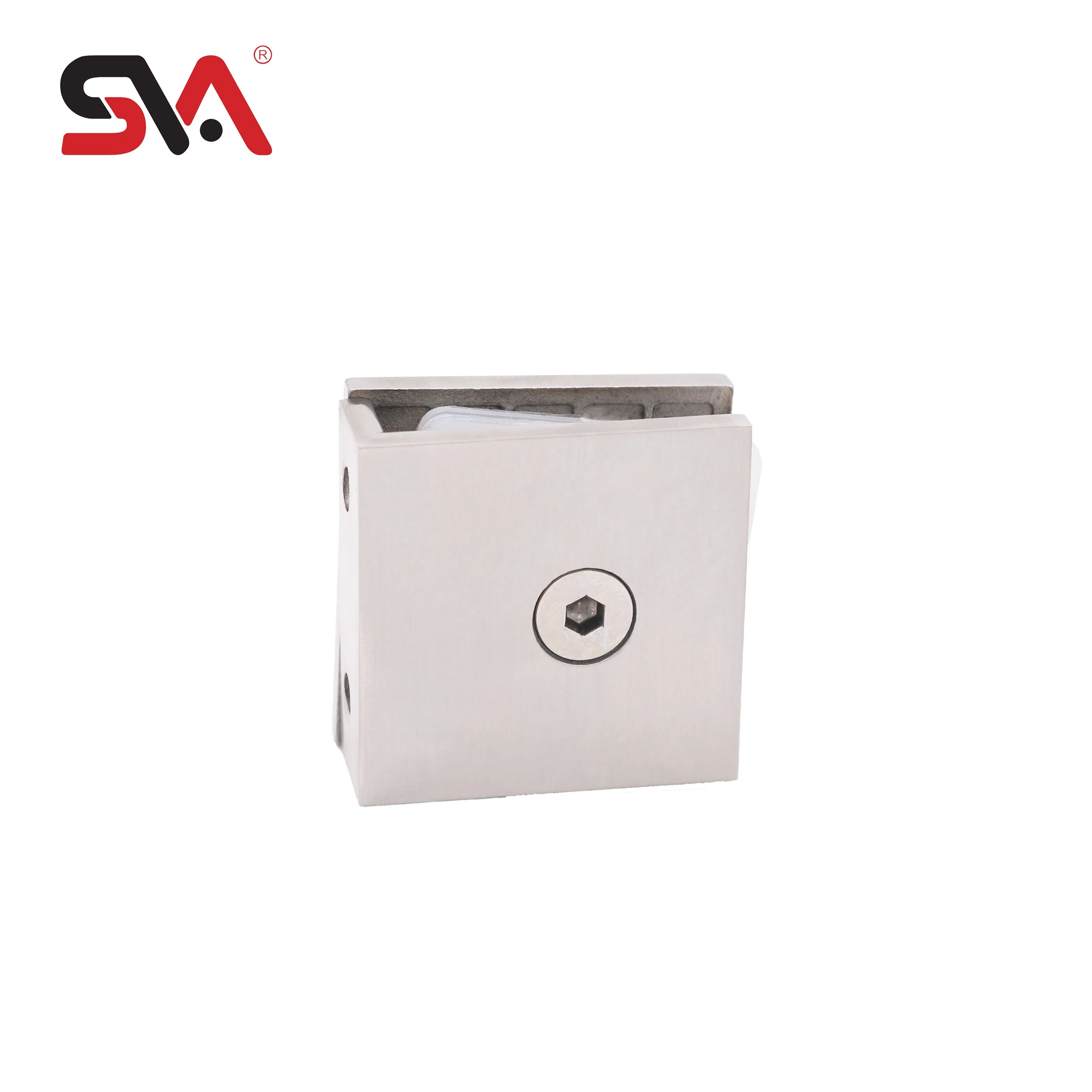 Door Hardware Stainless Steel Brass Zinc Alloy Glass to Wall Mounted Bathroom Clip