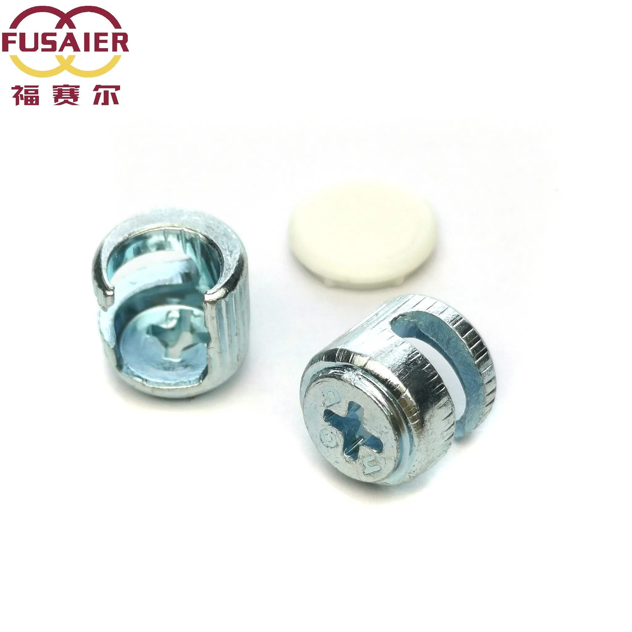 Factory Supplier 2-in-1 Connector Furniture Screws Eccentric Nuts Fixed Fasteners Cabinet Wardrobe Cabinet Hardware Accessories
