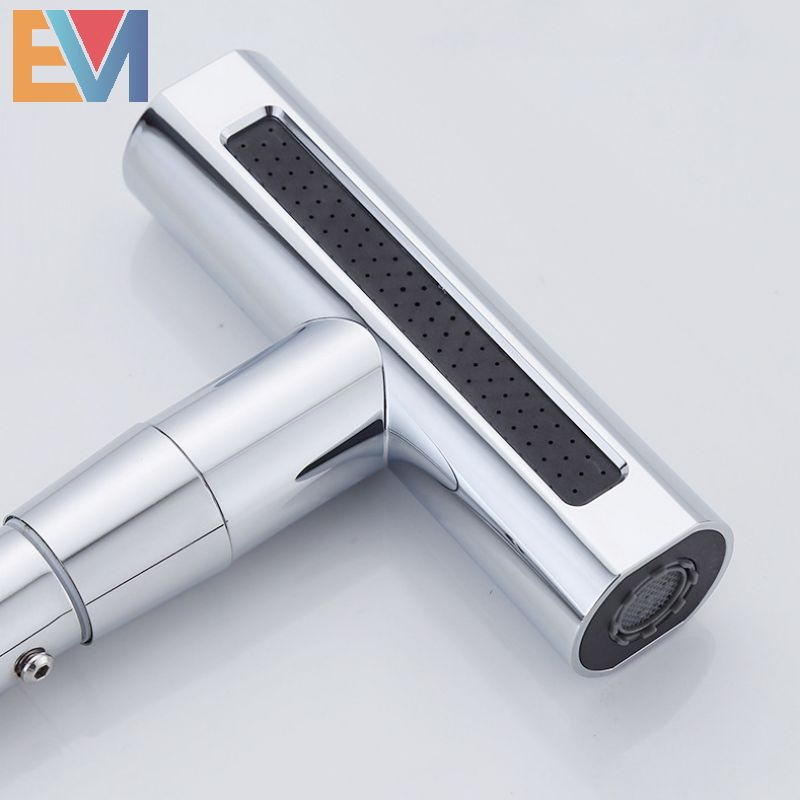 Kitchen Faucet Pull-out Degree Swivel Retractable 3 Modes Extension Sink Tap