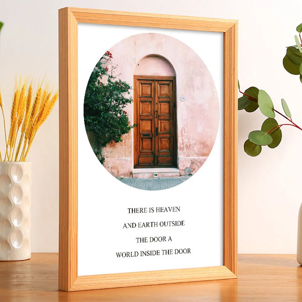 Custom High Quality Solid Wood Photo Frame Hanging Decoration Creative High-End Display Frame
