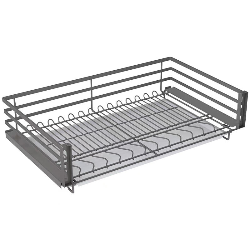 Kitchen Hardware Drawer Basket Pull out Storage Basket Plate and Bowl Organiser