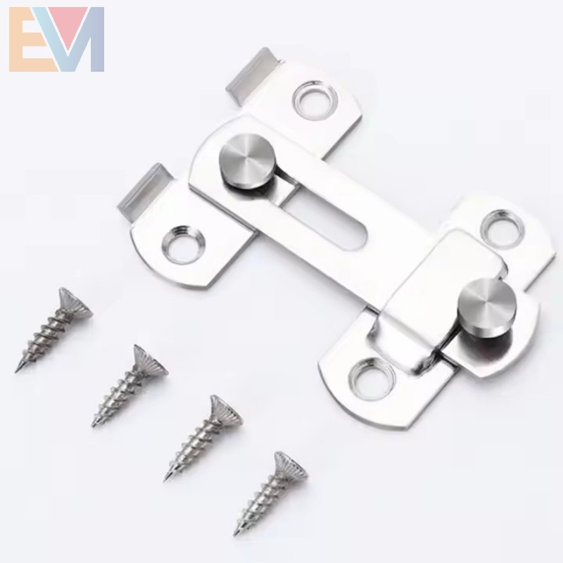 Stainless Steel Silver Gate Latch Barn Door Lock for Security and Privacy Latch Hardware