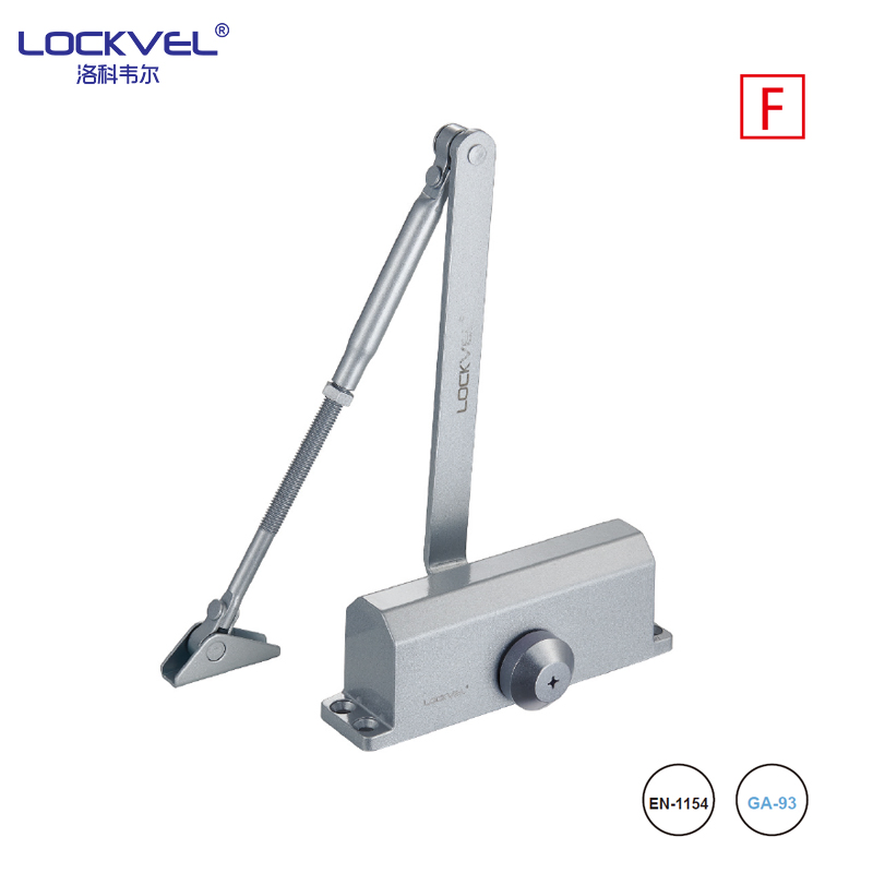 Aluminum Fire-Rated Door Closer Two/Three Stage Adjustable Without Speed/Stop Function