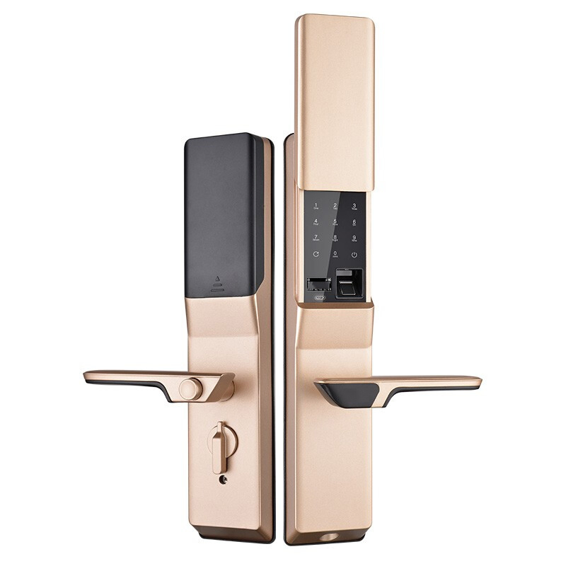 Combination Fingerprint Magnetic Safe Door Hardware Handle Smart Electronic Lock