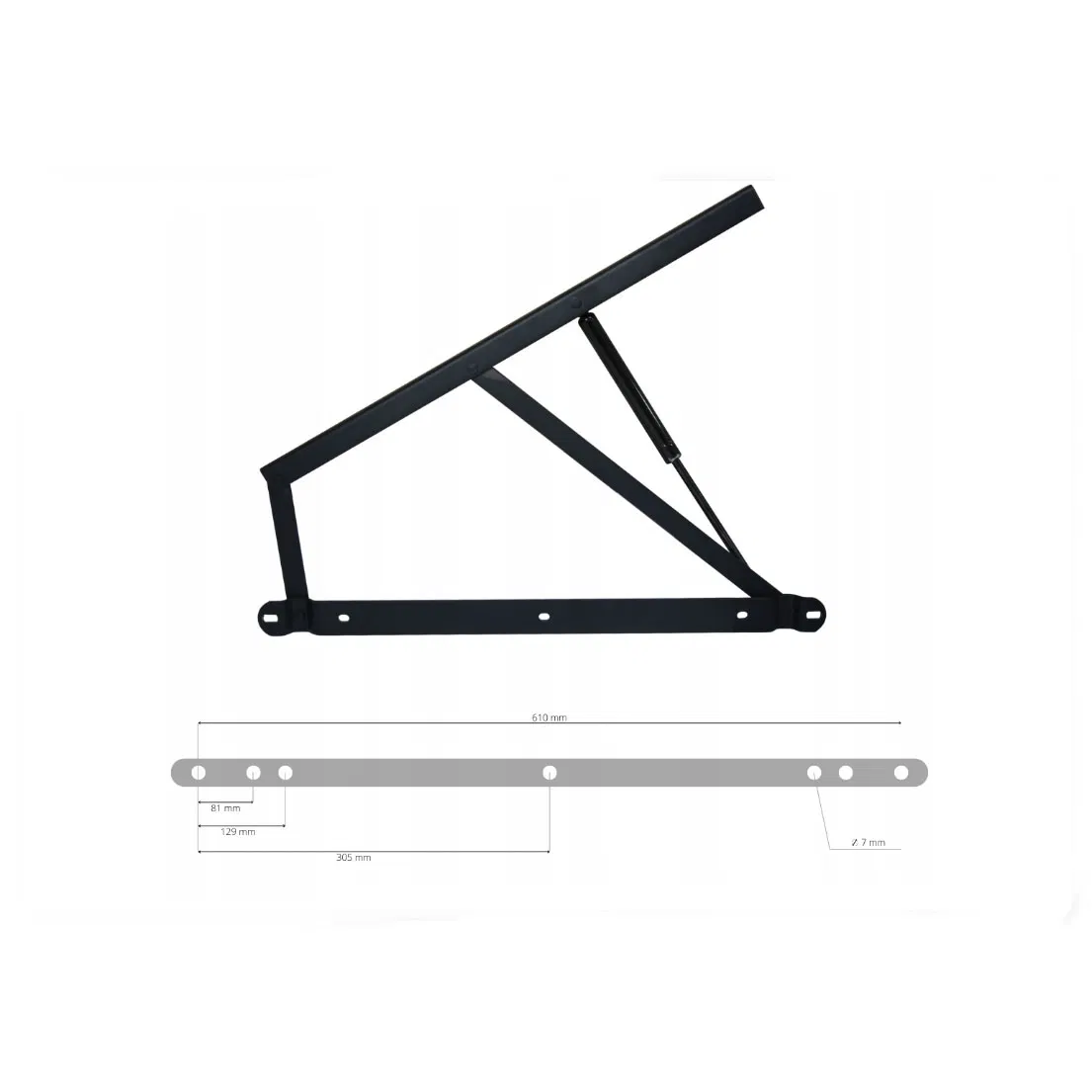 Free Sample Furniture Hardware Iron Box Storage Hydraulic Gas Lift Adjustable Sofa Hinges for Height Bed Mechanism Cabinet Connector Lifter