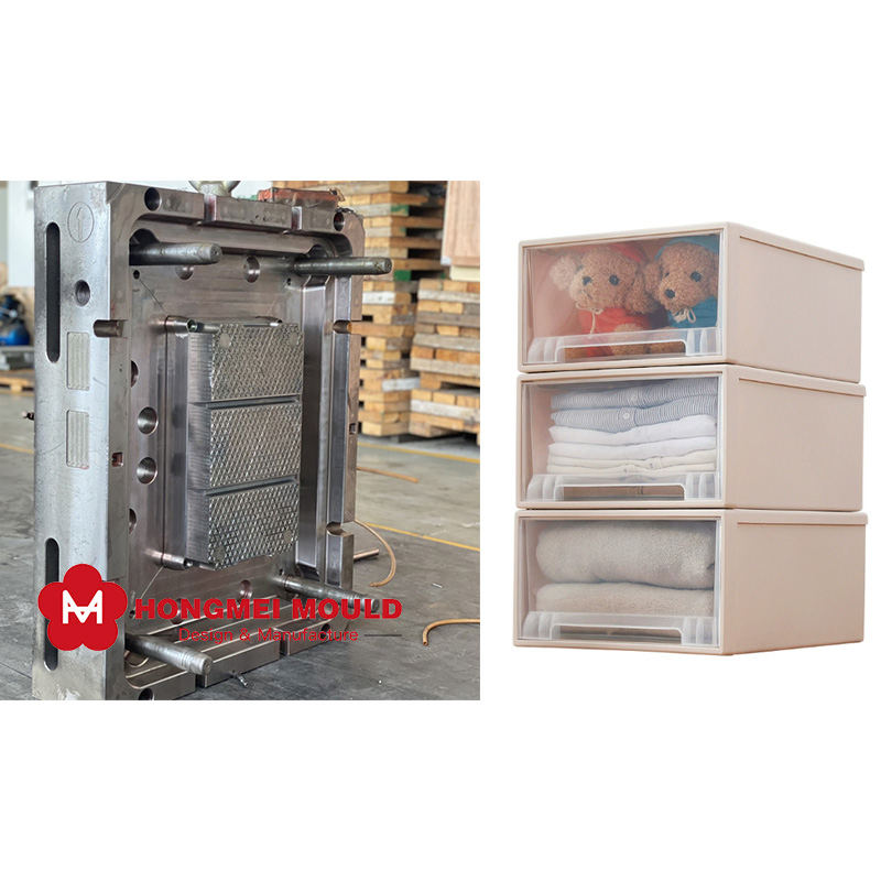 Plastic Household Clothes Organizer Thick Drawer Storage Cabinet Wardrobe Mould