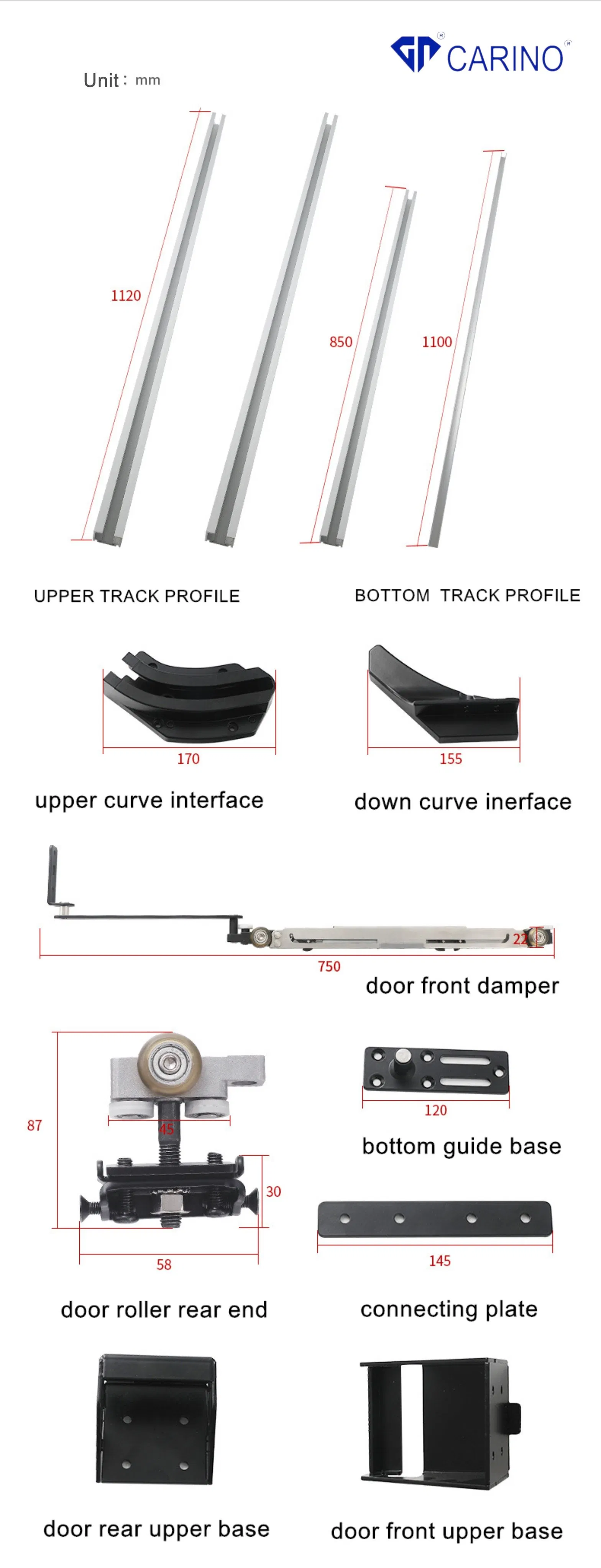 Push Inside The Bus Door Sliding Door Slide Rail
