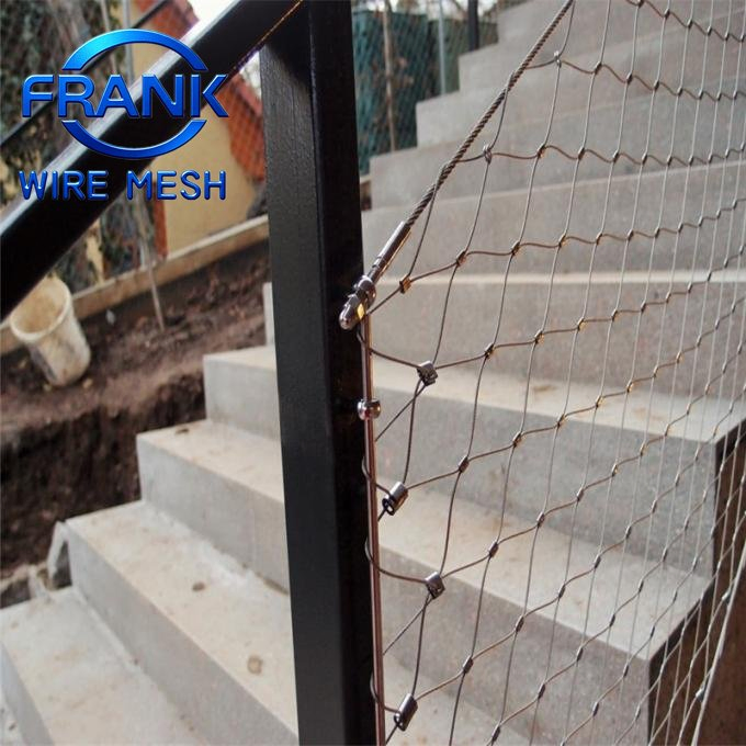 Modern Decorative Flexible Stainless Steel Wire Rope Mesh for Stair Railing Handrail