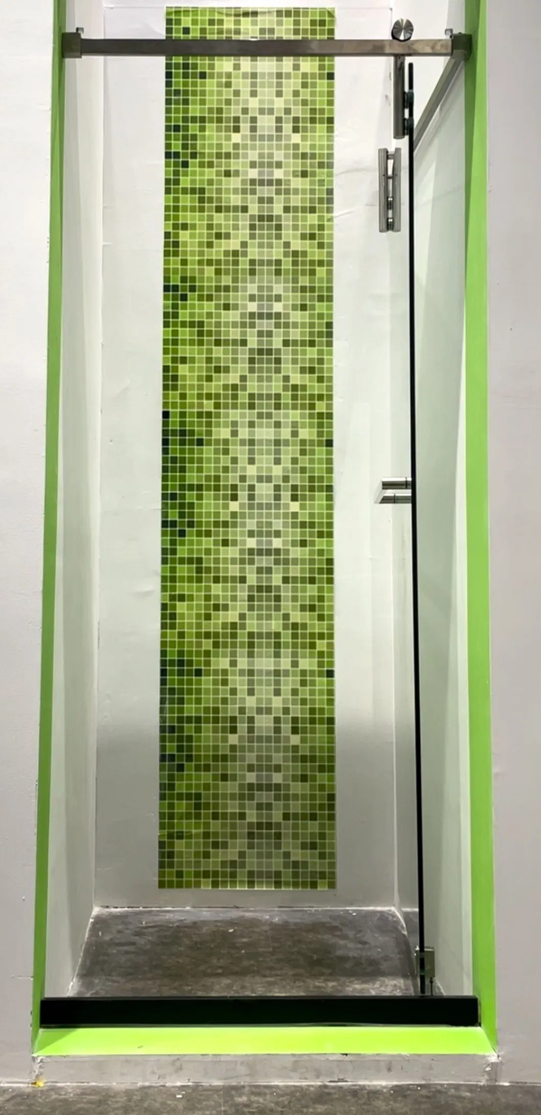 Shower Enclosure Hardware Kits for Frameless Glass Doors Corner Sliding Door System