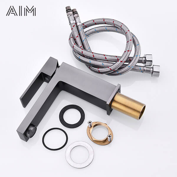 Single Lever Brass Kitchen Sink Bathroom Wash Basin Mixer Faucet