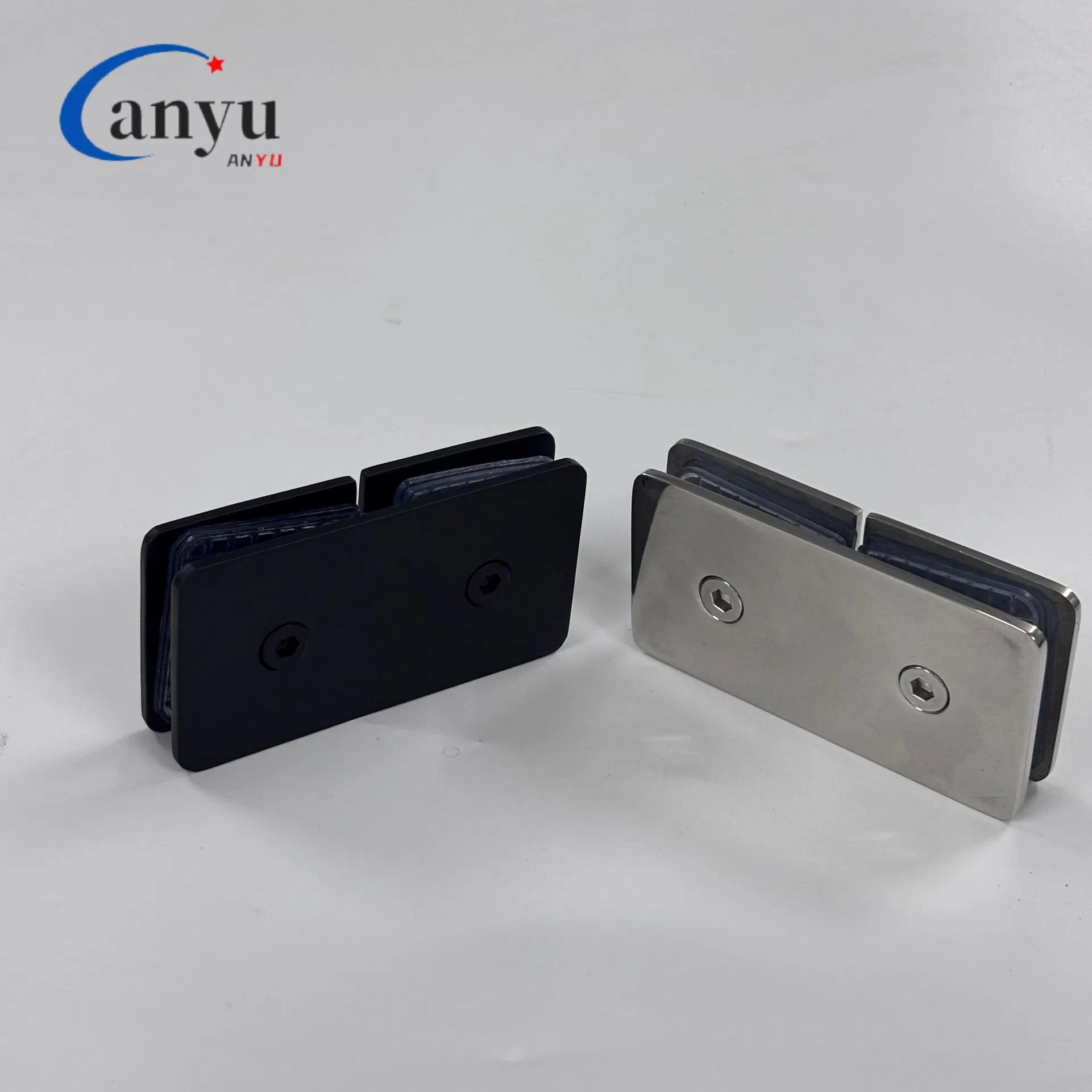 Heavy Duty 180 Degree Clamp Glass Door Hardware