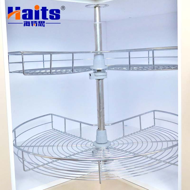 Cabinet Hardware Supplier Kitchen Pull out Basket Corner 270 Degree Revolving Basket