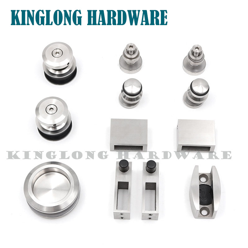 Stainless Steel Bathroom Fitting Shower Screen Roller Sliding Glass Door Hardware Accessories