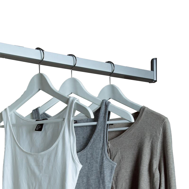 Clothes Rail Pipe Malleable Cast Iron Rack Industrial Vintage Wall Mounted Wardrobe Metal Water Pipe Clothes Hanging Rail