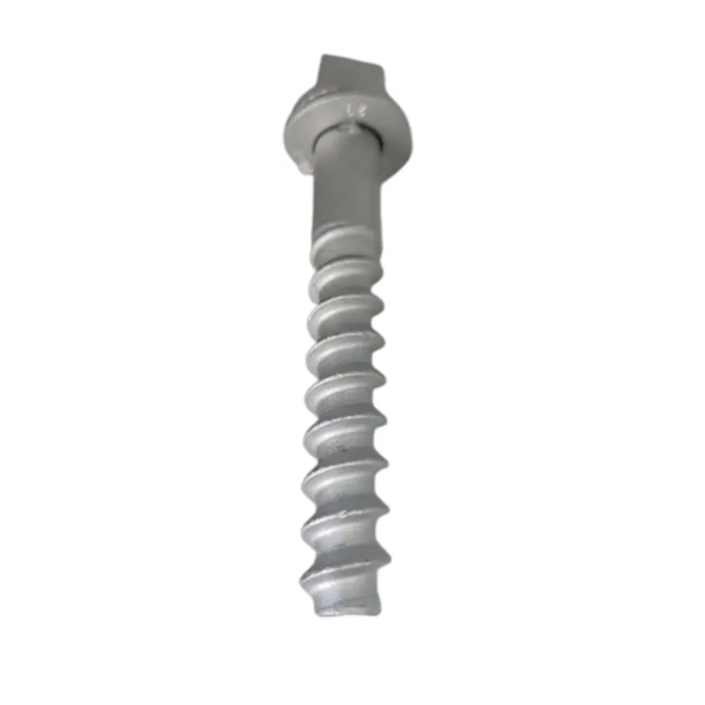 Fastening Railroad Sleeper Mounting Screw Spike Fasteners