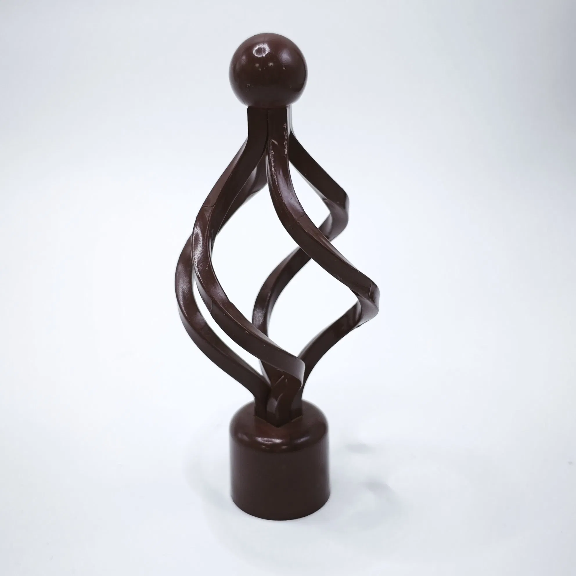 28mm Spiral Durable Iron Modern PC Curtain Rod and Head Accessories