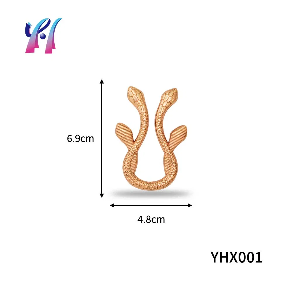 Snake-Shaped Swimsuit Metal Decorative Accessories Fashion Hardware Trims Customizable/Wholesale