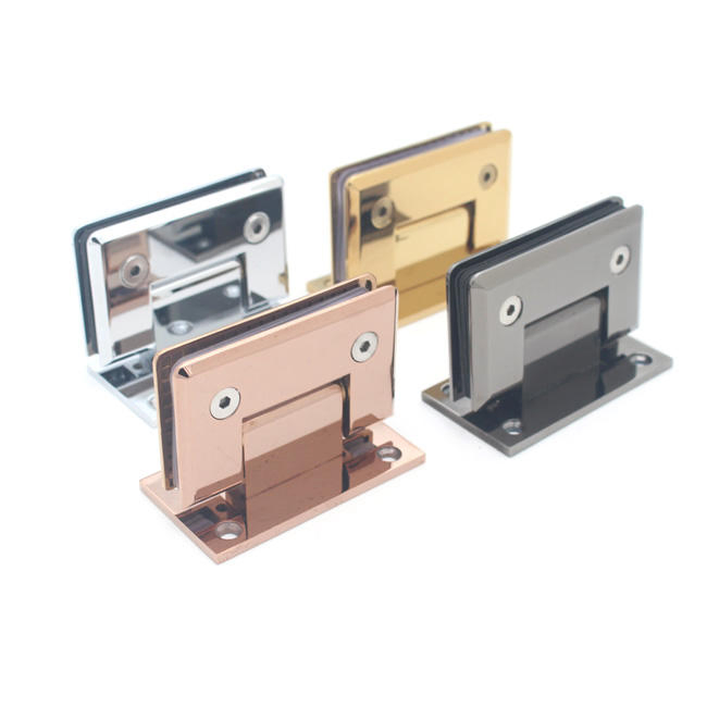 Custom 180 Degree Glass Door Hinge Stainless Steel 4mm Thick Shower Door Hinges Cupboard Clamp Mounted Hardware Showcase Bathroom Cabinet