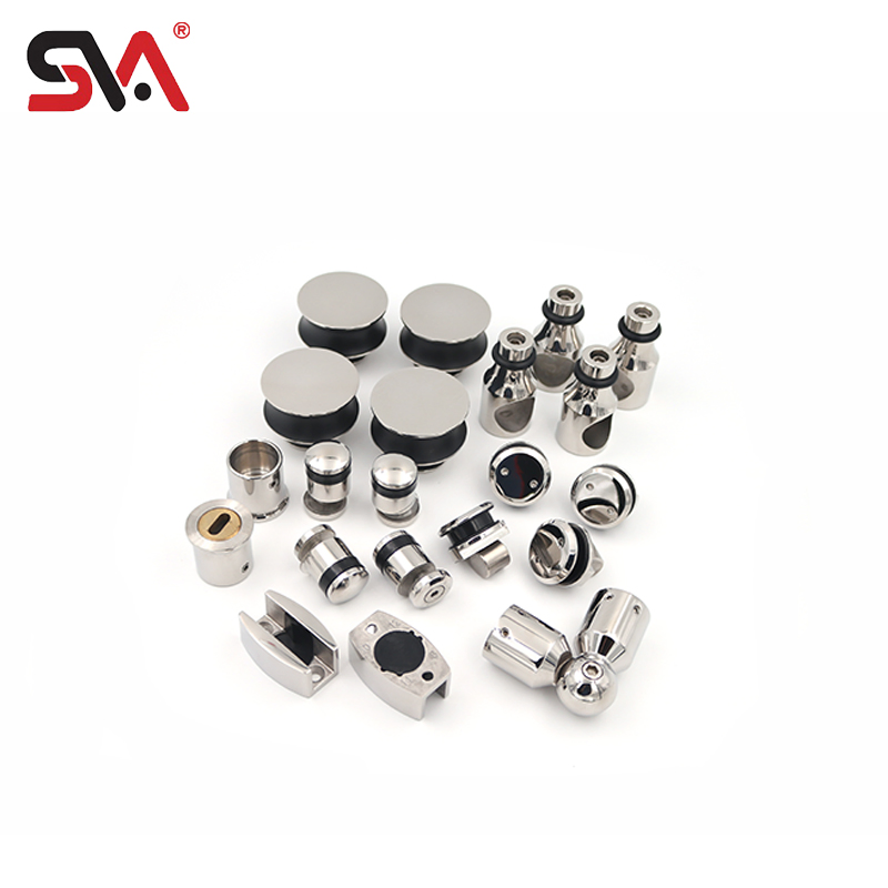Hotel Stainless Steel Shower Enclosure Hardware Frameless Glass Accessories Sliding Door for Bathroom Made China