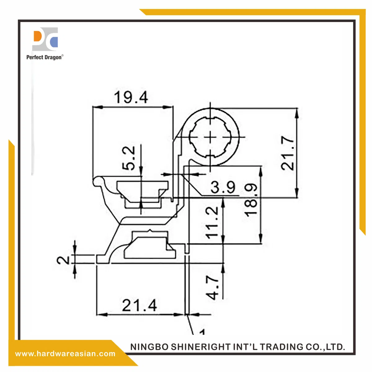 New Elegant Hinge Hl6205A for Aluminum Door &amp; Window
