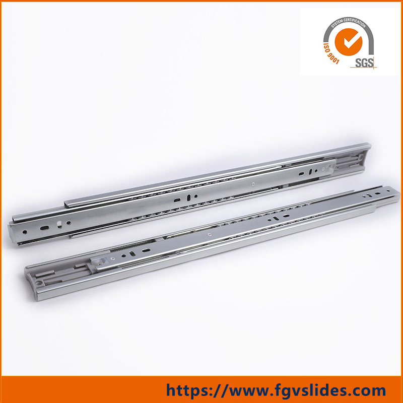 Smooth-Glide 45mm Ball Bearing Drawer Slides with Soft Close Feature
