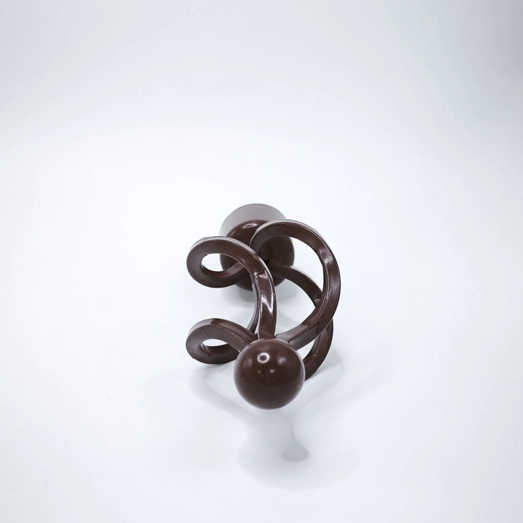 28mm Spiral Durable Iron Modern PC Curtain Rod and Head Accessories