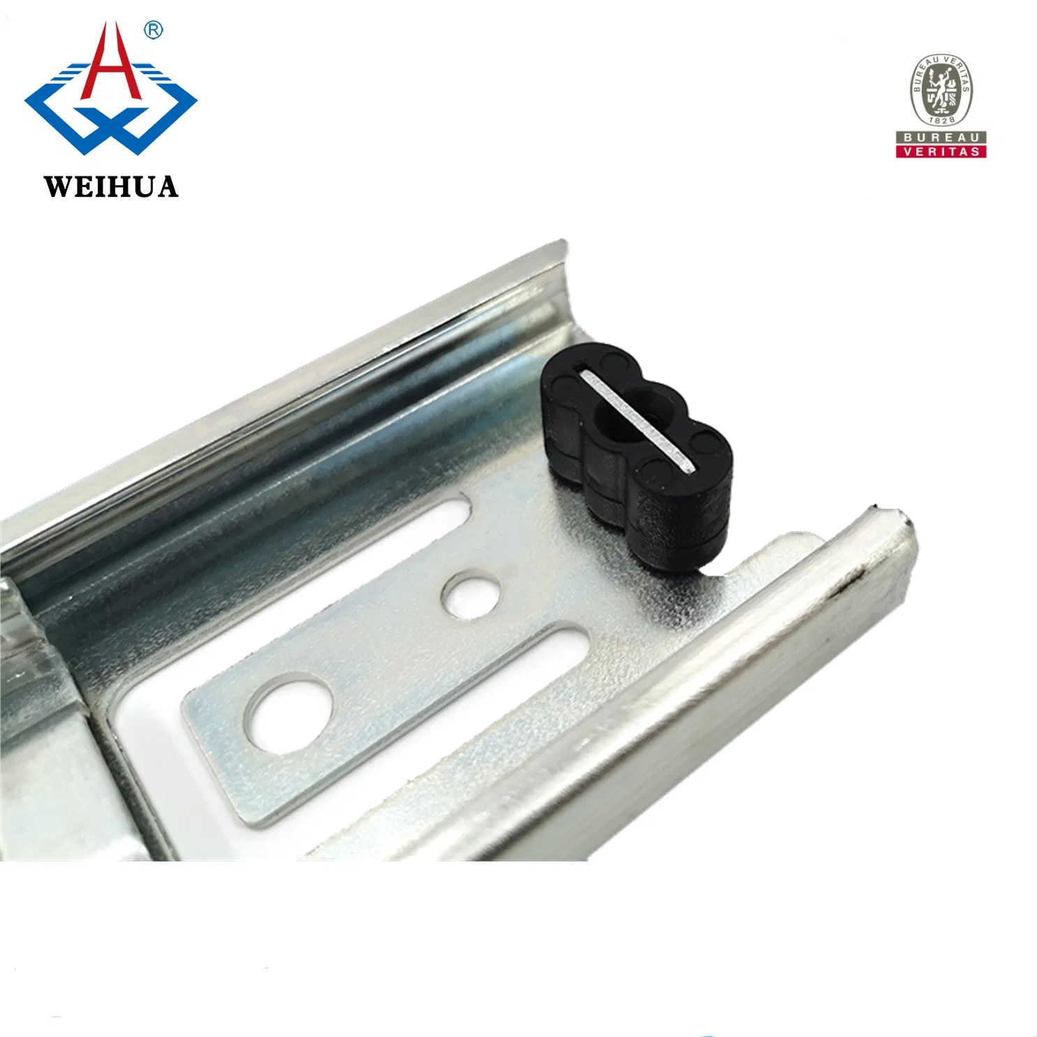 Ball Bearing Drawer Slide 3 Fold Full Extention Furniture Hardware 45mm 1.2mm Thickness