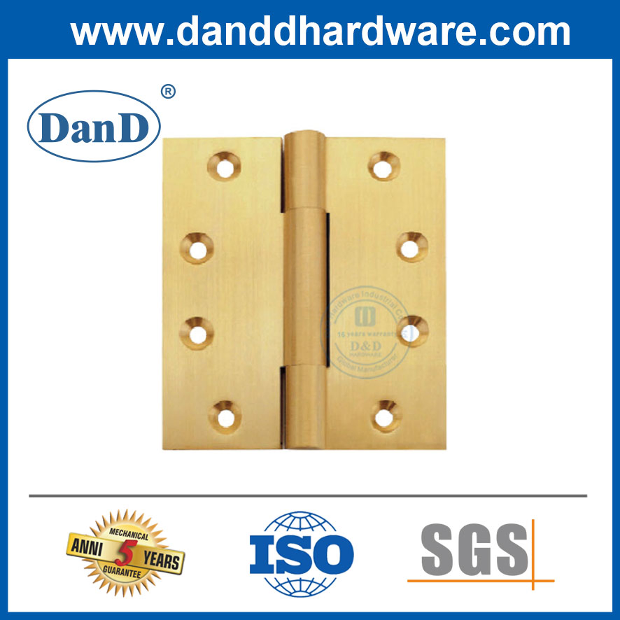 Residential Building Decorative Hardware Solid Brass 3 Knuckle Door Hinge for Europe