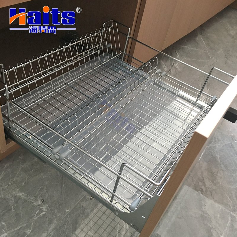 Soft Closing Kitchen Wire Storage Basket Pull out Drawer Basket Furniture Hardware