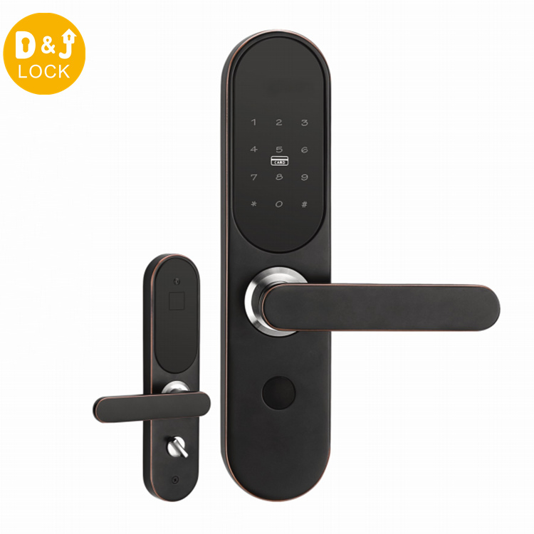 Security System Magnetic Combination Digital Card Door Handle Smart Lock Hardware
