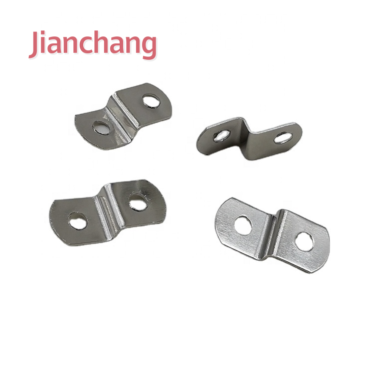 Heavy Duty Zinc Plated 2 Hole Offset Mirror Clips for Picture Frames Mirror Hanging Frame Accessories