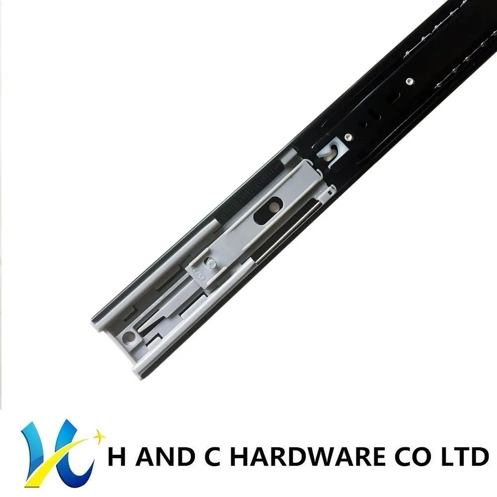 Furniture Hardware Ball Bearing Kitchen Soft Close Telescopic Rails Drawer Sliders